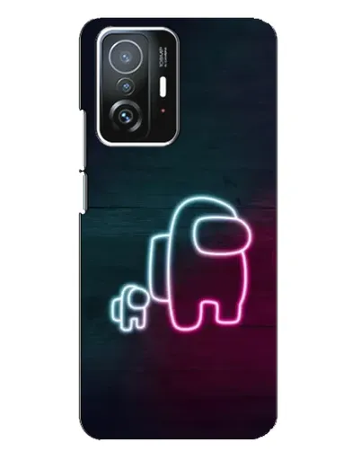 Чехол для Xiaomi 11T / 11T Pro с картинкой «Among Us неон-арт» Чехол для Xiaomi 11T / 11T Pro с картинкой «Among Us неон-арт»