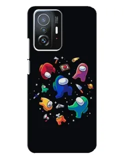 Чехол для Xiaomi 11T / 11T Pro с картинкой «Among Us космос»