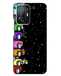 Чехол для Xiaomi 11T / 11T Pro с картинкой «Команда Among Us»