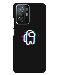 Чехол для Xiaomi 11T / 11T Pro с картинкой «Among Us неон»