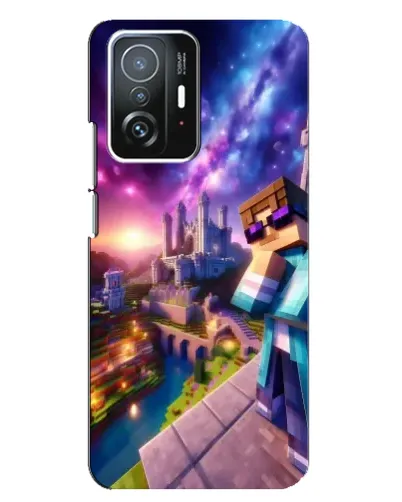 Чехол для Xiaomi 11T / 11T Pro с картинкой «Стив и космос»