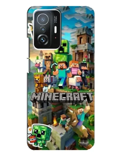 Чехол для Xiaomi 11T / 11T Pro с картинкой «Замок Minecraft»