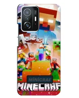 Чехол для Xiaomi 11T / 11T Pro с картинкой «Minecraft герои игры» Чехол для Xiaomi 11T / 11T Pro с картинкой «Minecraft герои игры»
