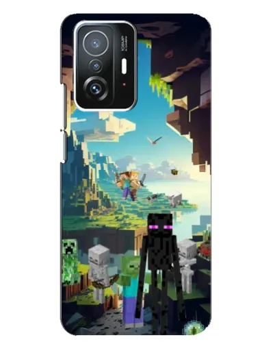 Чехол для Xiaomi 11T / 11T Pro с картинкой «Эндермен в лесу»