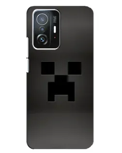 Чехол для Xiaomi 11T / 11T Pro с картинкой «Черный крипер градиент»