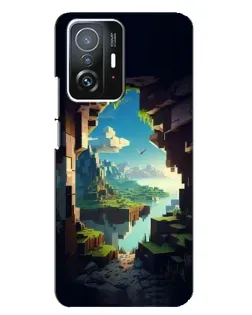Чехол для Xiaomi 11T / 11T Pro с картинкой «Вид из пещеры»