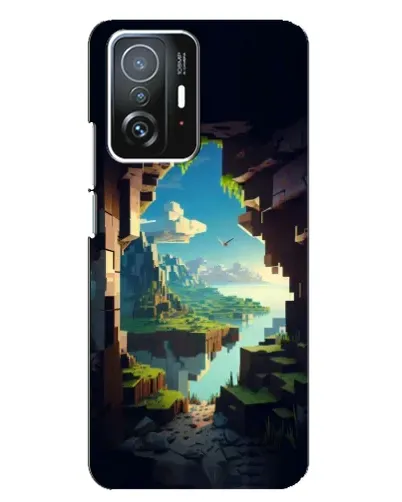 Чехол для Xiaomi 11T / 11T Pro с картинкой «Вид из пещеры»