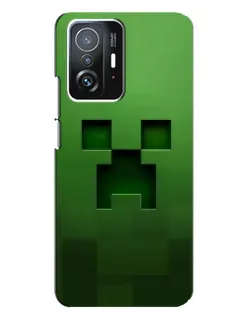 Чехол для Xiaomi 11T / 11T Pro с картинкой «Крипер микро-дизайн»