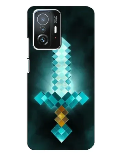 Чехол для Xiaomi 11T / 11T Pro с картинкой «Алмазный меч неон»