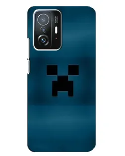 Чехол для Xiaomi 11T / 11T Pro с картинкой «Крипер текстура»