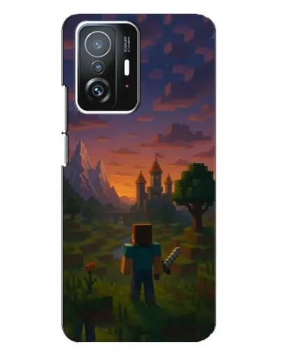 Чехол для Xiaomi 11T / 11T Pro с картинкой «Стив у башни»