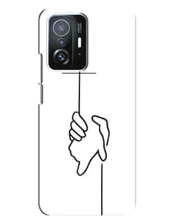 Чехол для Xiaomi 11T / 11T Pro с картинкой «Рука держит»