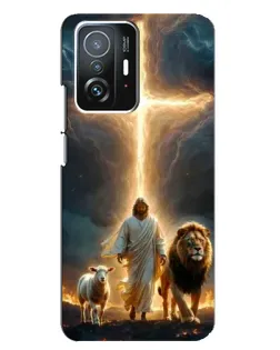 Чехол для Xiaomi 11T / 11T Pro с картинкой «Лев Иуды и Свет»