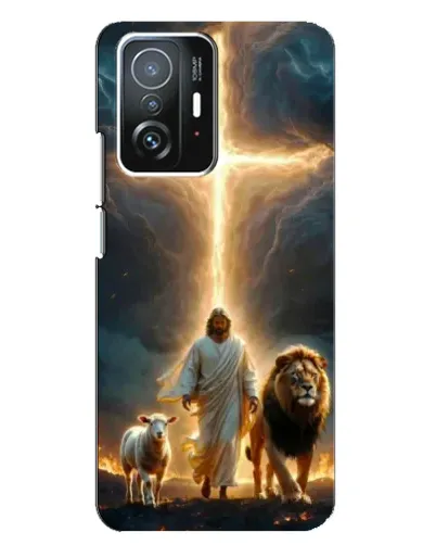 Чехол для Xiaomi 11T / 11T Pro с картинкой «Лев Иуды и Свет»