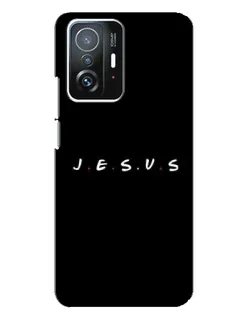Чехол для Xiaomi 11T / 11T Pro с картинкой «Точки веры J.E.S.U.S.»
