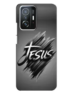 Чехол для Xiaomi 11T / 11T Pro с картинкой «Надпись Jesus Graffiti»