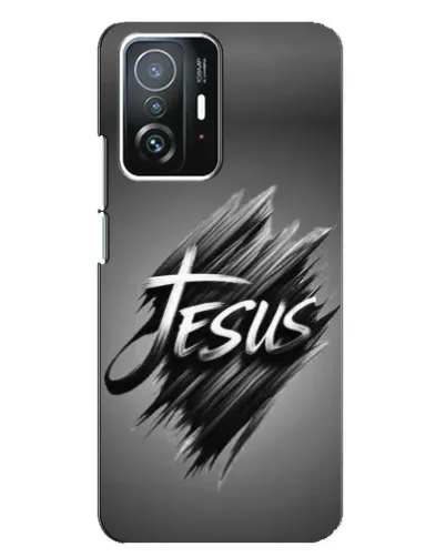 Чехол для Xiaomi 11T / 11T Pro с картинкой «Надпись Jesus Graffiti»