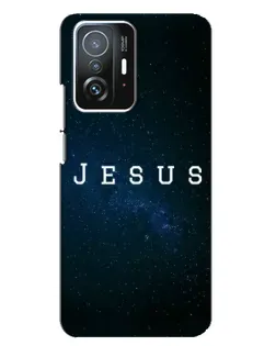 Чехол для Xiaomi 11T / 11T Pro с картинкой «Звездное небо Jesus»