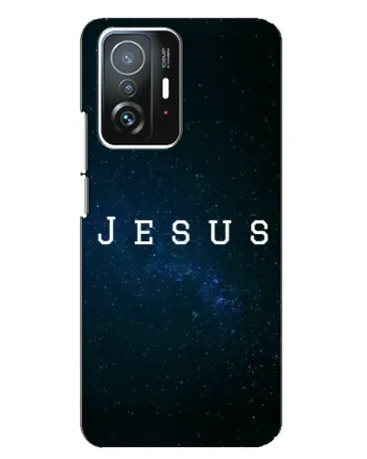 Чехол для Xiaomi 11T / 11T Pro с картинкой «Звездное небо Jesus»