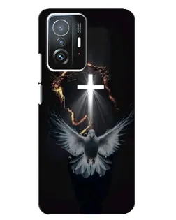 Чехол для Xiaomi 11T / 11T Pro с картинкой «Голубь и Свет»