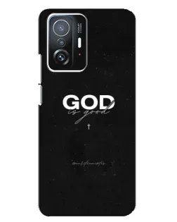 Чехол для Xiaomi 11T / 11T Pro с картинкой «GOD — Бог над всем»