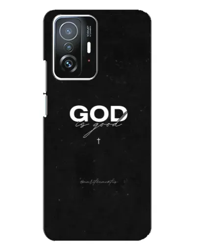 Чехол для Xiaomi 11T / 11T Pro с картинкой «GOD — Бог над всем»