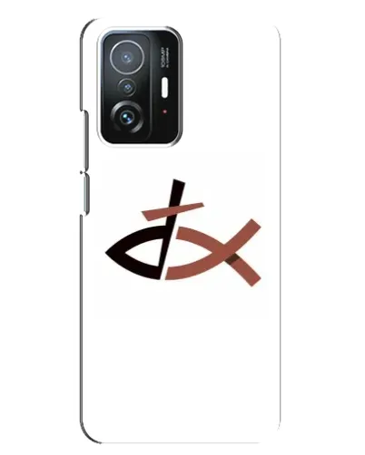 Чехол для Xiaomi 11T / 11T Pro с картинкой «Рыба и крест»