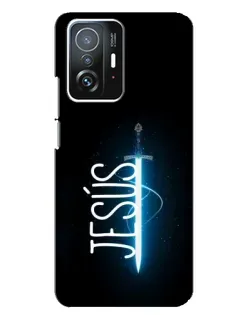 Чехол для Xiaomi 11T / 11T Pro с картинкой «Меч Духа Jesus»