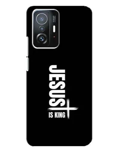 Чехол для Xiaomi 11T / 11T Pro с картинкой «Вертикаль веры Jesus»