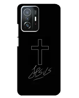 Чехол для Xiaomi 11T / 11T Pro с картинкой «Графический крест Jesus» Чехол для Xiaomi 11T / 11T Pro с картинкой «Графический крест Jesus»