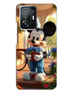 Чехол для Xiaomi 11T / 11T Pro с картинкой «Микки садовод»