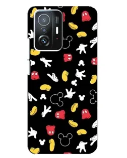 Чехол для Xiaomi 11T / 11T Pro с картинкой «Графический принт лапок»