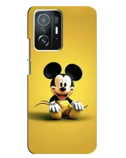 Чехол для Xiaomi 11T / 11T Pro с картинкой «Микки на желтом»