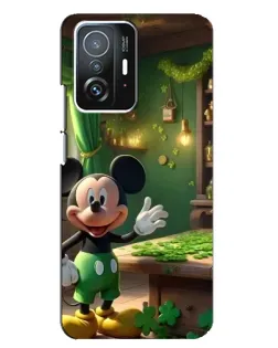 Чехол для Xiaomi 11T / 11T Pro с картинкой «Микки в мастерской»