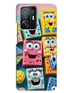 Чехол для Xiaomi 11T / 11T Pro с картинкой «Цветные губки»