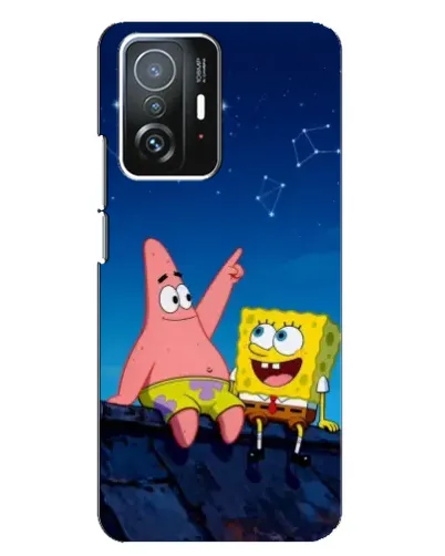 Чехол для Xiaomi 11T / 11T Pro с картинкой «Губка Боб и Патрик ночью» Чехол для Xiaomi 11T / 11T Pro с картинкой «Губка Боб и Патрик ночью»