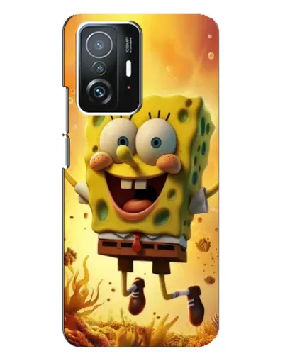 Чехол для Xiaomi 11T / 11T Pro с картинкой «Губка Боб прыгает» Чехол для Xiaomi 11T / 11T Pro с картинкой «Губка Боб прыгает»