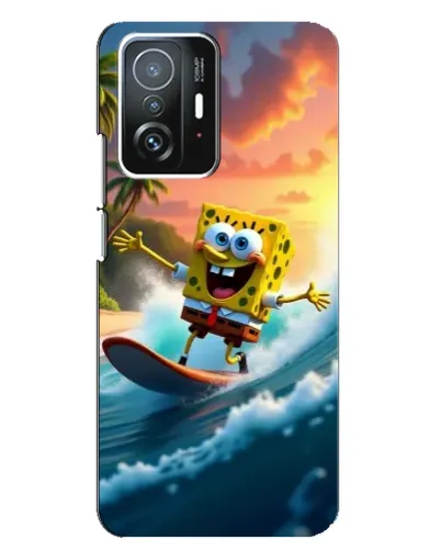 Чехол для Xiaomi 11T / 11T Pro с картинкой «Губка Боб серфингист» Чехол для Xiaomi 11T / 11T Pro с картинкой «Губка Боб серфингист»
