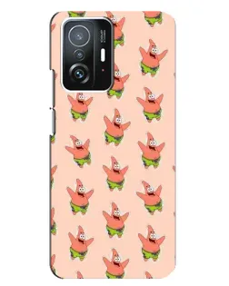 Чехол для Xiaomi 11T / 11T Pro с картинкой «Патрик Стар паттерн»