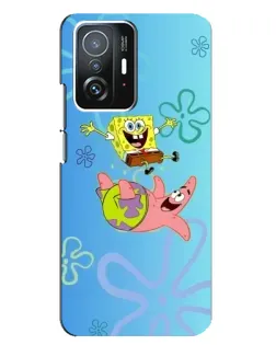 Чехол для Xiaomi 11T / 11T Pro с картинкой «Спанч Боб и Патрик»