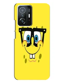 Чохол для Xiaomi 11T / 11T Pro з картинкою «Мінімалістичний Спанч Боб»