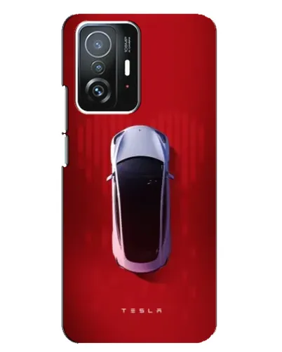 Чехол для Xiaomi 11T / 11T Pro с картинкой «Tesla Top View»