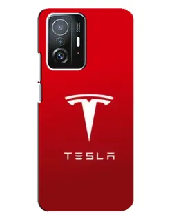 Чехол для Xiaomi 11T / 11T Pro с картинкой «Tesla Red Classic»