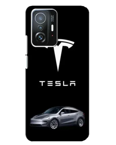 Чехол для Xiaomi 11T / 11T Pro с картинкой «Tesla Model Y»