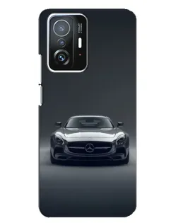 Чехол для Xiaomi 11T / 11T Pro с картинкой «Mercedes на черном»