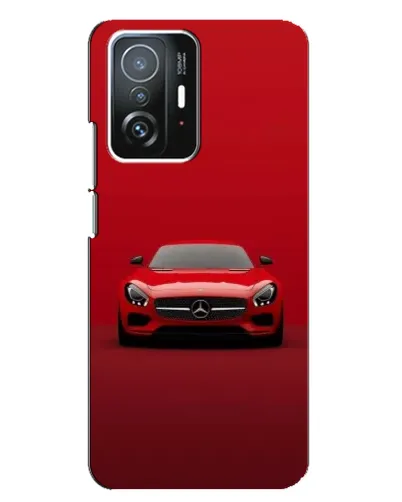 Чехол для Xiaomi 11T / 11T Pro с картинкой «Красный Mercedes AMG»