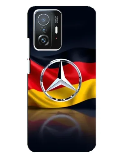Чехол для Xiaomi 11T / 11T Pro с картинкой «Mercedes — флаг Германии»