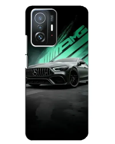 Чехол для Xiaomi 11T / 11T Pro с картинкой «Темный Mercedes AMG»