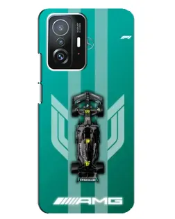 Чехол для Xiaomi 11T / 11T Pro с картинкой «Mercedes AMG Petronas»