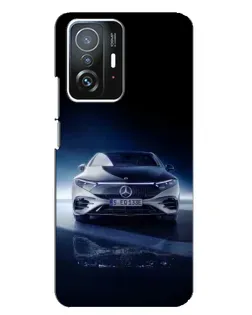 Чехол для Xiaomi 11T / 11T Pro с картинкой «Ночной Mercedes EQ»
